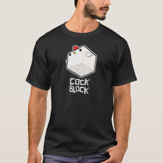 Cockblock puissant avec le T-shirt de titre