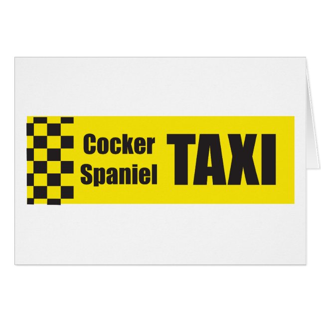 Cocker de taxi (Devant horizontal)