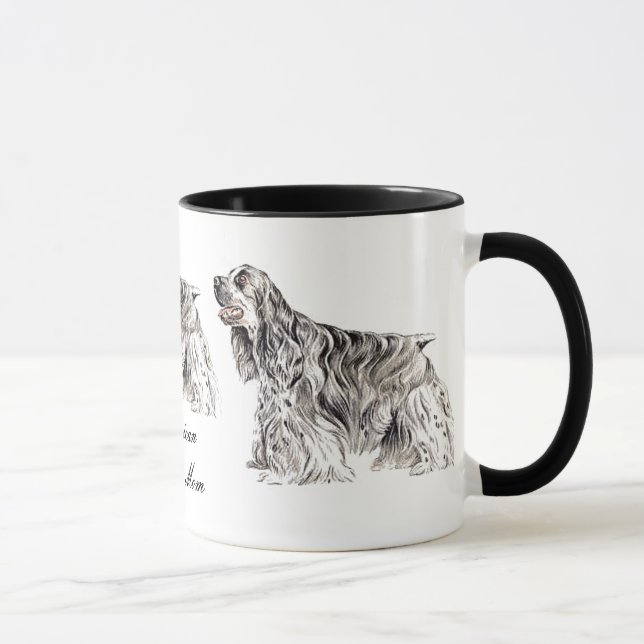 Cocker Mom, American Cocker Spaniel Ceramic Mug (Droite)