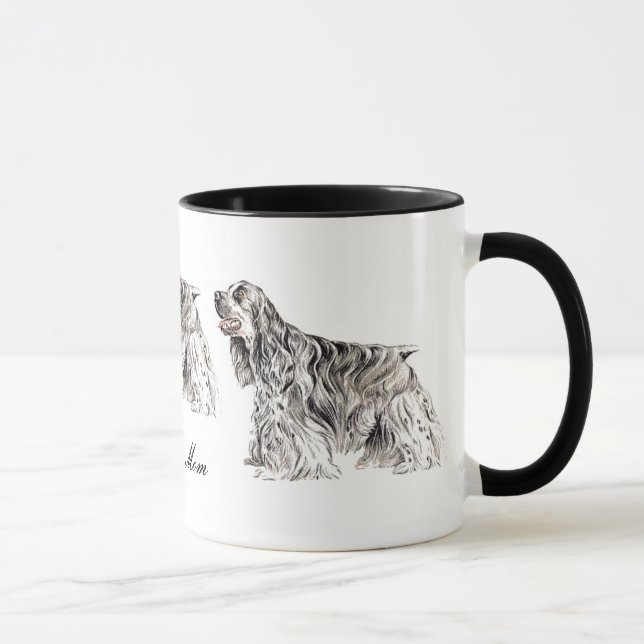 Cocker Mom, American Cocker Spaniel Ceramic Mug (Droite)