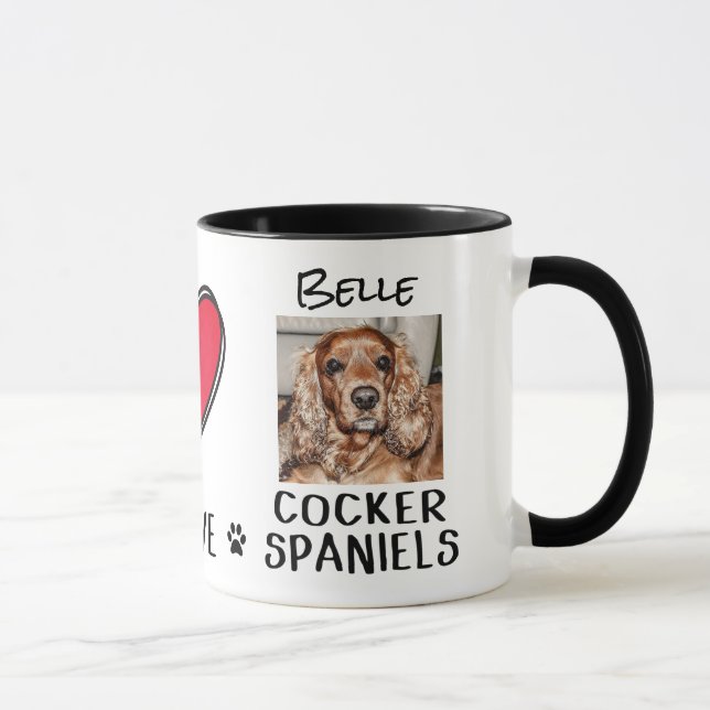 Cocker Spaniel Amoureux de les chiens Mug (Droite)