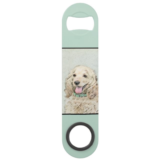 Cocker Spaniel Buff Peinture - Art Chien original (Dos)