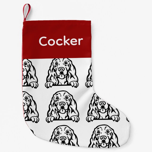 Cocker Spaniel chien chaussettes chien Customisé c (Devant)