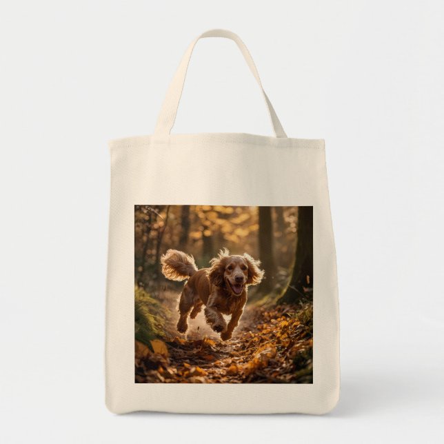 Cocker Spaniel Élégant Sac fourre-tout d'alimentat (Devant)