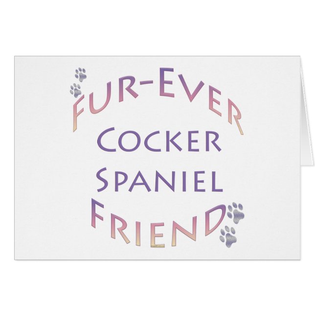 Cocker Spaniel Furever (Devant horizontal)