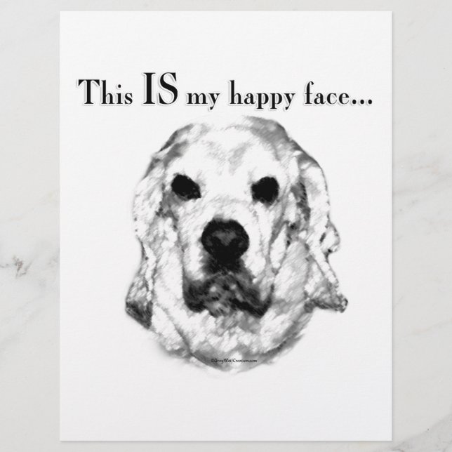 Cocker Spaniel Joyeux Visage (Devant)