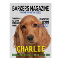 Cocker Spaniel Parody Magazine Poster