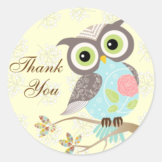 Cockhead Stickers Merci de Chouette Fancy (Devant)