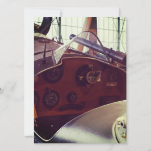 Cockpit d'avion biplan vintage