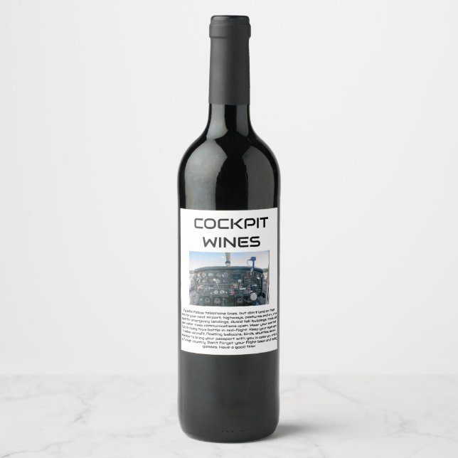 COCKPIT WINES VINS ÉTIQUETTE DE VIN (Devant)