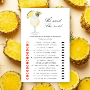 Cocktail à l'ananas Il a dit qu'elle a dit enterre