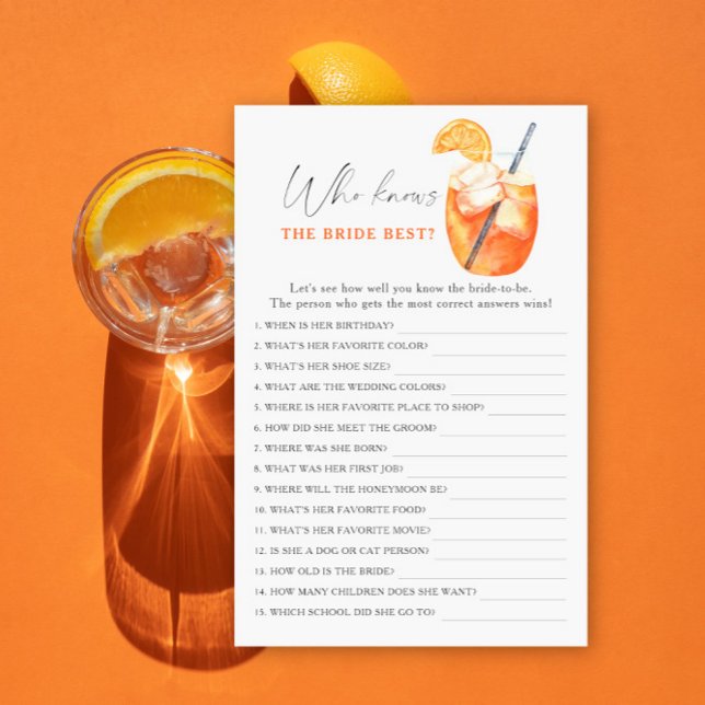 cocktail Aperol - Qui connaît le mieux la mariée (Créateur téléchargé)