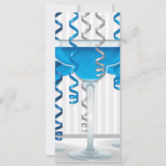 Cocktail bleu et ruban (Devant)