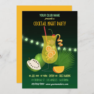Cocktail Club/Entreprise Invitation soirée