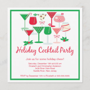 Cocktail de Noël Invitation