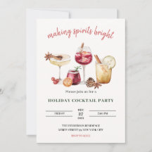 Cocktail de Noël Invitation