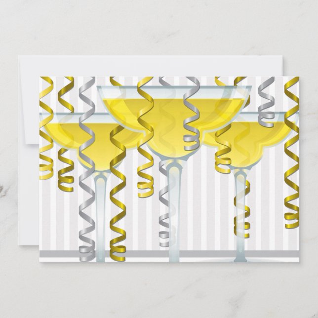 Cocktail jaune et ruban (Devant)