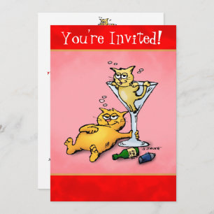 Cocktail Kittens Fête Invitation