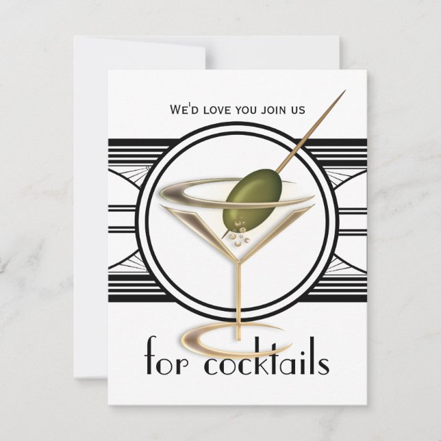 Cocktail Party petites invitations (Devant)