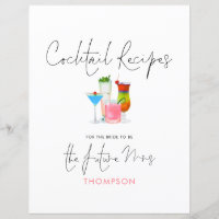 Cocktail Recettes Futur Madame Classeur Page En-Tê