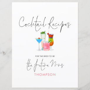 Cocktail Recettes Futur Madame Classeur Page En-Tê