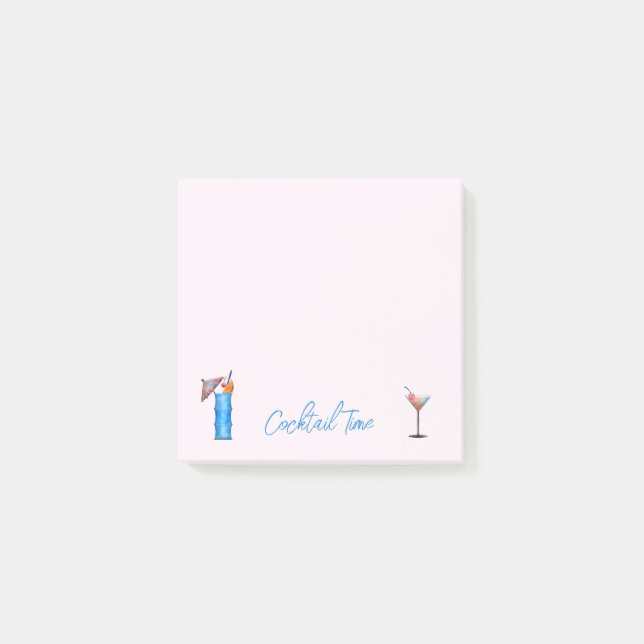 Cocktail Time Martini Tropical Punch Post-It Note (Devant)