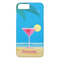 Cocktail tropical et Beach iPhone 7 Plus Coque