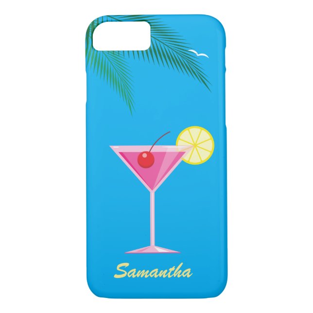 Cocktail tropical iPhone 7 Coque (Dos)