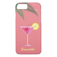 Cocktail tropical iPhone 7 Coque - corail