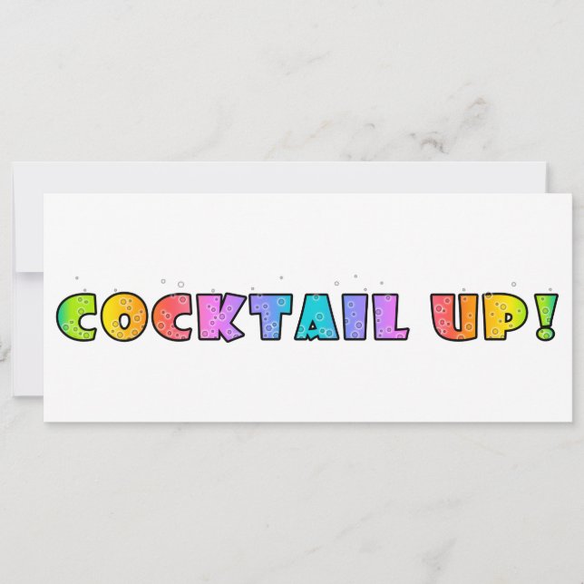 COCKTAIL UP ! INVITATION DES PARTIS (Devant)