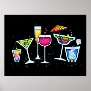 COCKTAIL VERRES POSTERS & IMPRIMANTES