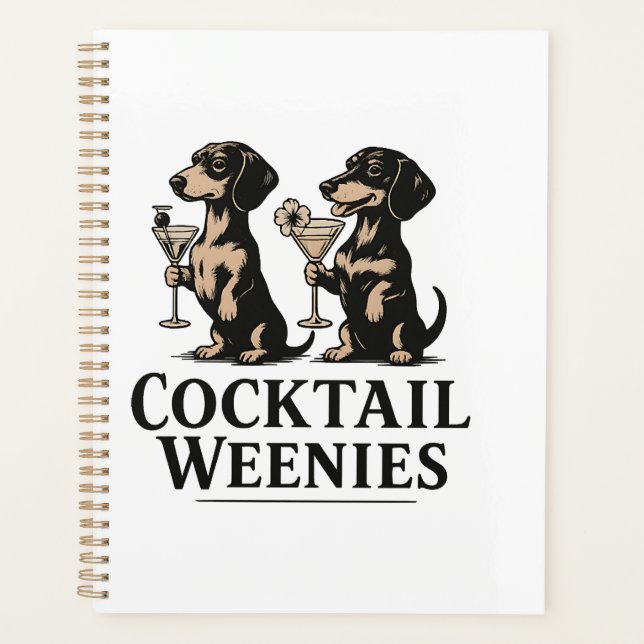 Cocktail Weenies Drôle de chien dachshund wiener (Devant)