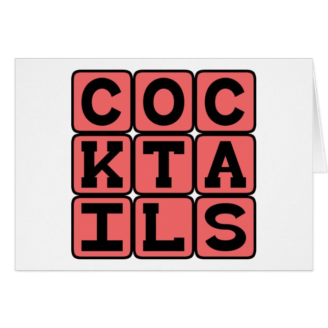 Cocktails, Boissons Alcooliques (Devant horizontal)