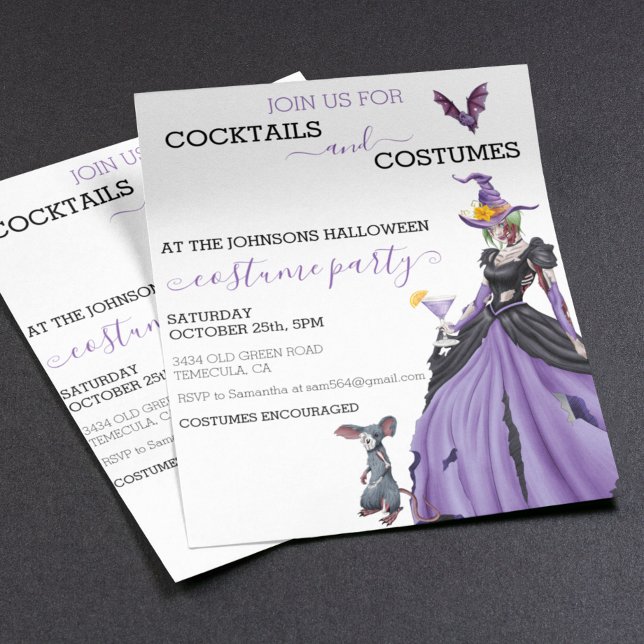 Cocktails Costumes Halloween Party Princess Witch (Créateur téléchargé)