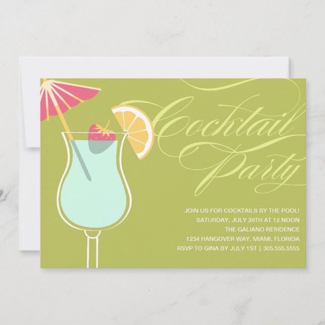 COCKTAILS D'ÉTÉ| INVITATION À LA FÊTE (Devant)