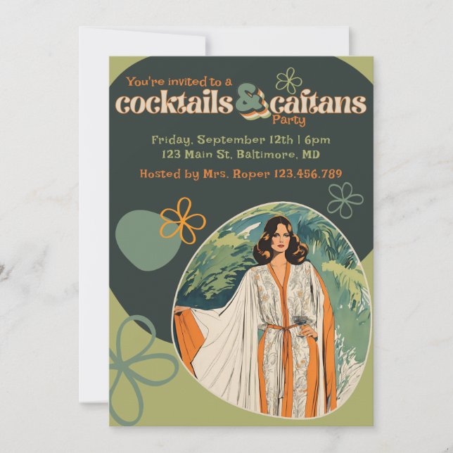 Cocktails et Cafés Invitation (Devant)