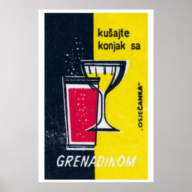Cocktails - Impression sur boîte d'allumettes - Ar (Devant)