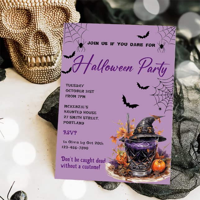 Cocktails Invitation de la fête d'Halloween (Créateur téléchargé)