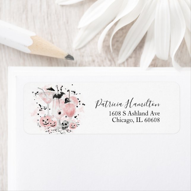 Cocktails mignons Étiquette Fête des mariées Hallo (En situation)