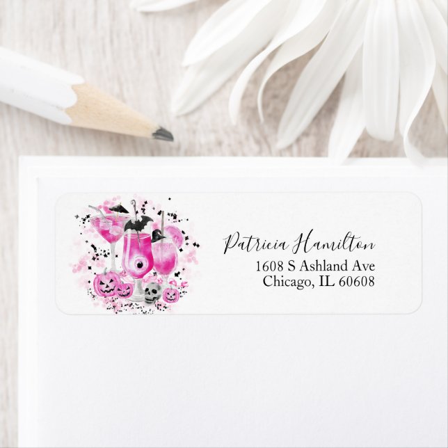 Cocktails mignons Étiquette Fête des mariées Hallo (En situation)