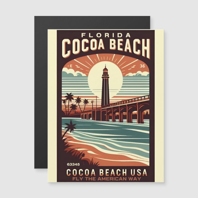 Cocoa Beach City Floride ligne de côte cadeaux (Devant / Derrière)