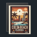 Cocoa Beach City Floride ligne de côte cadeaux<br><div class="desc">Découvrez la plage de Cocoa, nichée le long de la magnifique côte de Floride. Avec ses plages de sable immaculé et ses eaux cristallines, Cocoa Beach offre un cadre parfait pour vos produits personnalisés. Laissez votre créativité exploser en customisant des objets inspirés du soleil, du surf et du style de...</div>