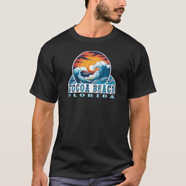 Cocoa Beach Florida Surfers T-Shirt (Devant)