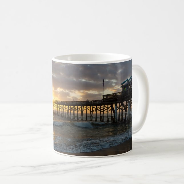 Cocoa Pier 1er Sunrise 2017 Café Mug (Devant droit)