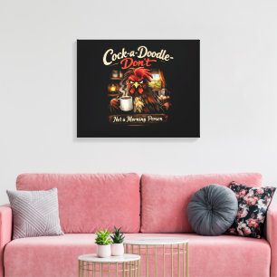 Cocorico pas - Impression sur toile non tendue
