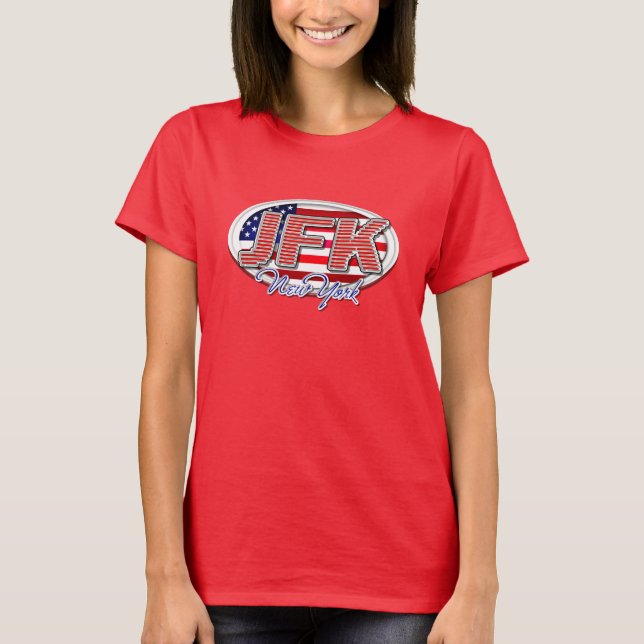 Code aéroport JFK T-Shirt (Devant)