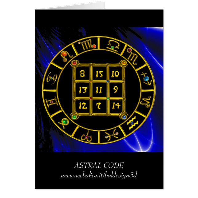 CODE ASTRAL, CARRÉ MAGIQUE 33 Zodiac Astrology Cha (Devant)
