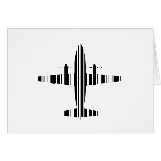 CODE BARRE AVION Motif de code-barres Jetstream De (Devant horizontal)