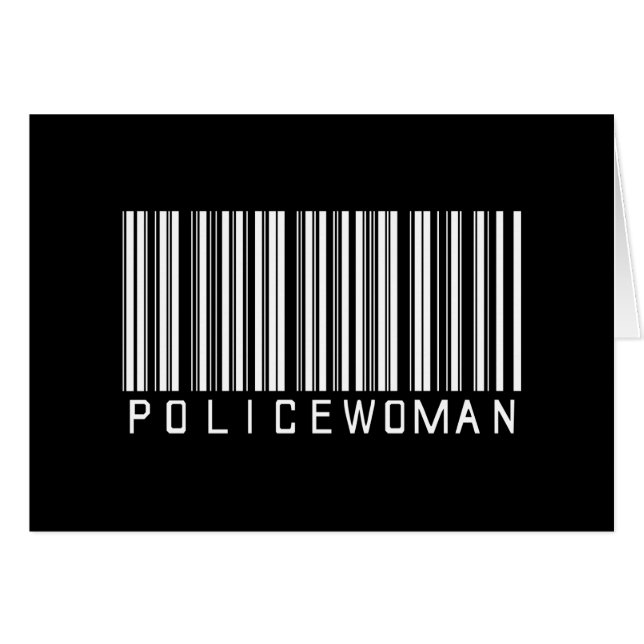 Code barres de policière (Devant horizontal)