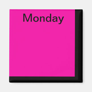 Code couleur Jour de la semaine Magnet Calendrier
